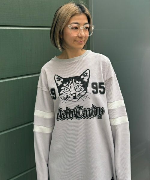 candystripper ねこ　ワッフルトップス NUMBERING CATS WAFFLE TOPS | Candy Stripper（キャンディ
