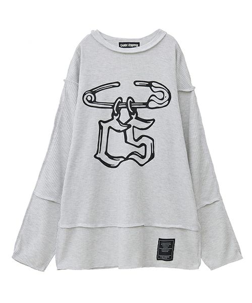 SAFETY PIN WAFFLE TOPS | Candy Stripper（キャンディ
