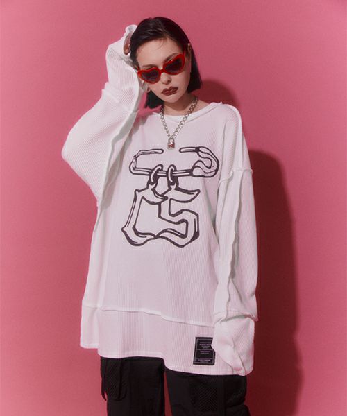 SAFETY PIN WAFFLE TOPS | Candy Stripper（キャンディ
