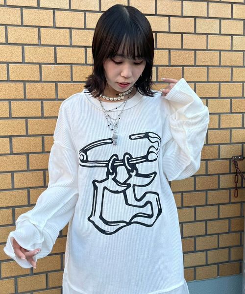 SAFETY PIN WAFFLE TOPS | Candy Stripper（キャンディ