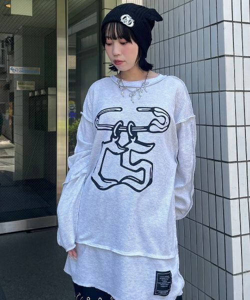 SAFETY PIN WAFFLE TOPS | Candy Stripper（キャンディ