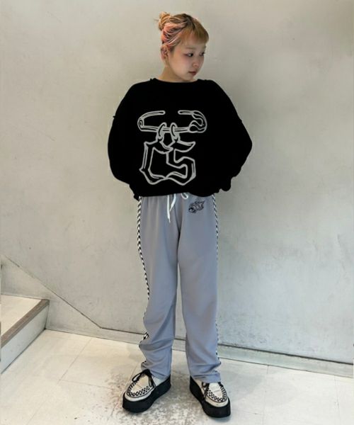 candystripper ねこ　ワッフルトップス セール】TINY CAT KNIT トップス（ニット/セーター）｜Candy