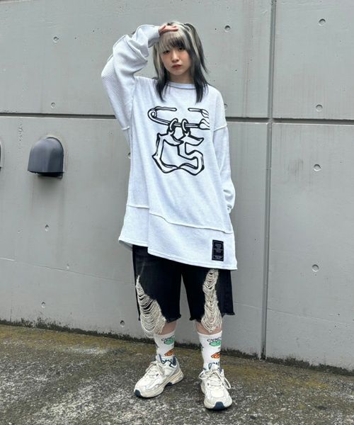 SAFETY PIN WAFFLE TOPS | Candy Stripper（キャンディ
