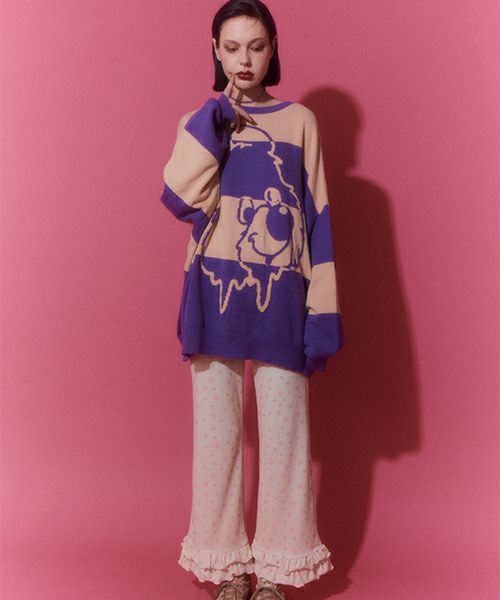 FLOWERY FLARE PANTS | Candy Stripper（キャンディ
