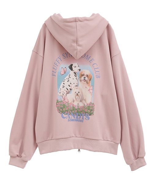 FLUFFY CLUB SWEAT HOODIE | Candy Stripper（キャンディ