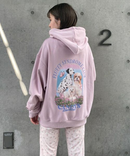 FLUFFY CLUB SWEAT HOODIE | Candy Stripper（キャンディ ストリッパー 