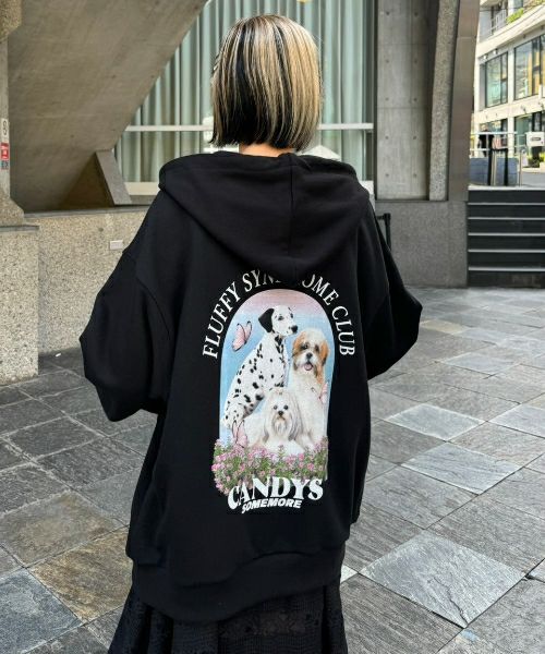 FLUFFY CLUB SWEAT HOODIE | Candy Stripper（キャンディ