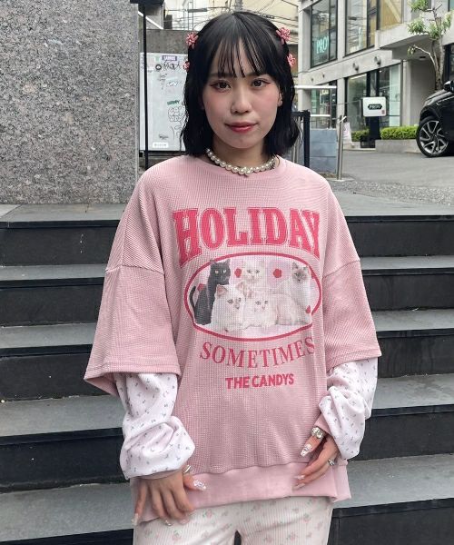 HOLIDAY WAFFLE LAYERED TOPS | Candy Stripper（キャンディ