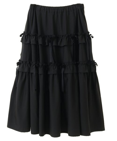 TINY RIBBON TIERED SKIRT キャンディストリッパー TINY RIBBON TIERED SKIRT | Candy Stripper（キャンディ