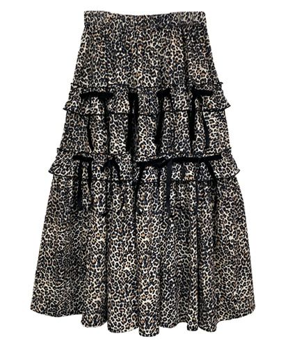 TINY RIBBON TIERED SKIRT | Candy Stripper（キャンディ