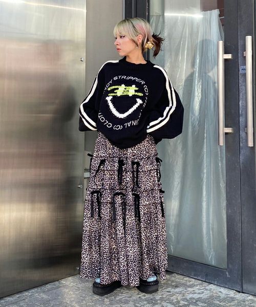 TINY RIBBON TIERED SKIRT | Candy Stripper（キャンディ ストリッパー  