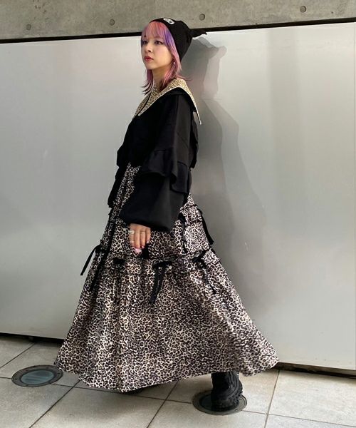 TINY RIBBON TIERED SKIRT | Candy Stripper（キャンディ