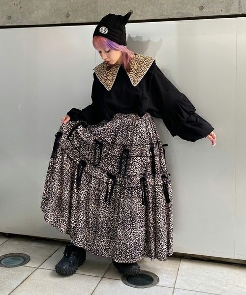 TINY RIBBON TIERED SKIRT | Candy Stripper（キャンディ ストリッパー 
