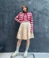 BABY RIBBON BALLOON SKIRT | Candy Stripper（キャンディ