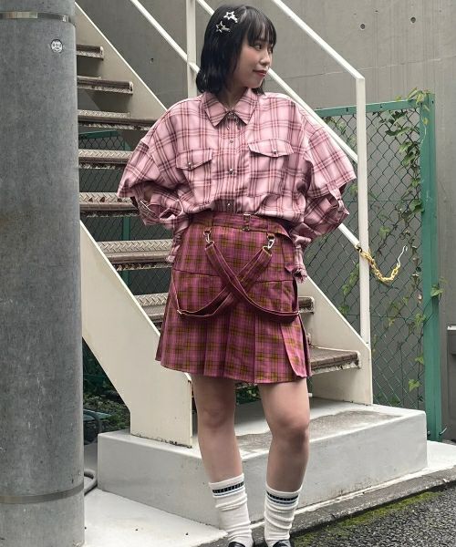 SUSPENDER SKIRT PANTS | Candy Stripper（キャンディ