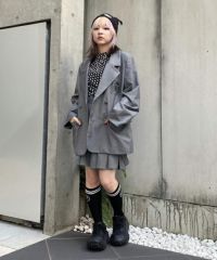 キャンディストリッパー✨CND JUMBLE STRIPE BLOUSON CND COLLEGE DOUBLE JACKET | Candy Stripper（キャンディ
