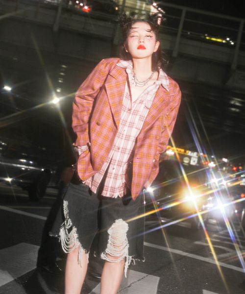 CND COLLEGE DOUBLE JACKET | Candy Stripper（キャンディ