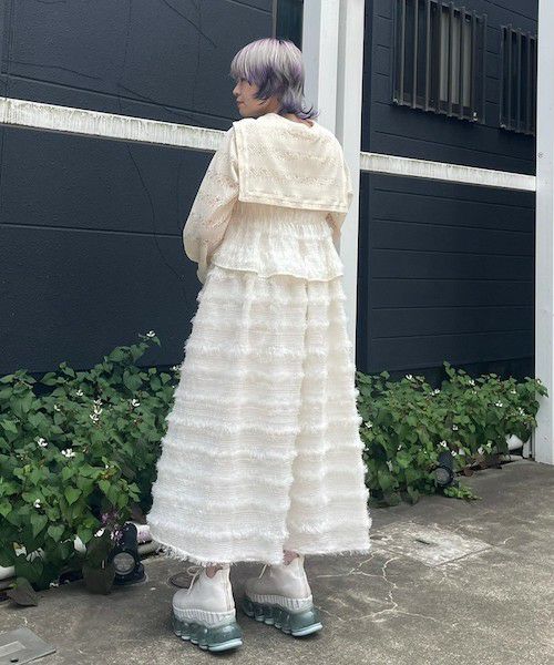 FLUFFY FRINGE DRESS | Candy Stripper（キャンディ ストリッパー  