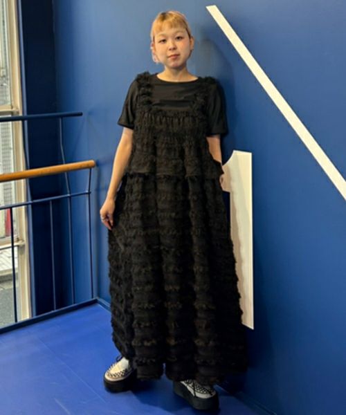 FLUFFY FRINGE DRESS | Candy Stripper（キャンディ