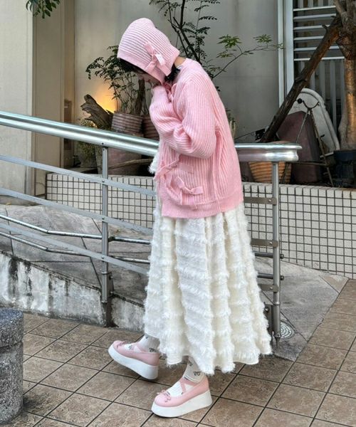 FLUFFY FRINGE DRESS | Candy Stripper（キャンディ