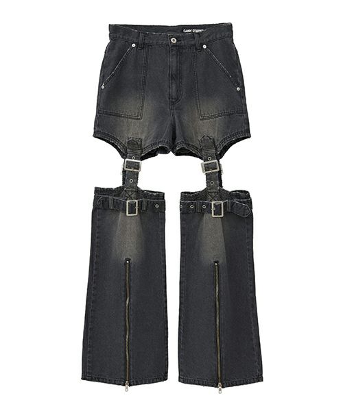 candystripperダメージデニムパンツ DAMAGE LAYERED DENIM PANTS | Candy Stripper（キャンディ