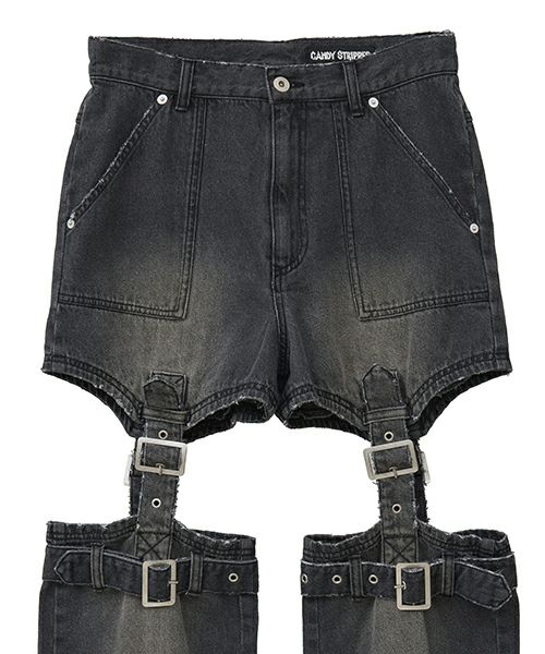 CHEEKY BELTED DENIM PANTS | Candy Stripper（キャンディ