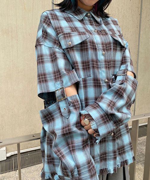 BELTED CHECK SHIRT | Candy Stripper（キャンディ ストリッパー