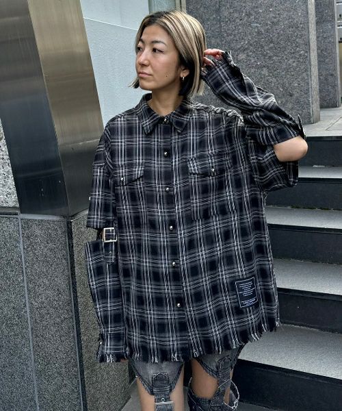 BELTED CHECK SHIRT | Candy Stripper（キャンディ ストリッパー