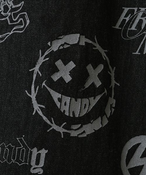 candy stripper ロゴ総柄デニムセットアップ