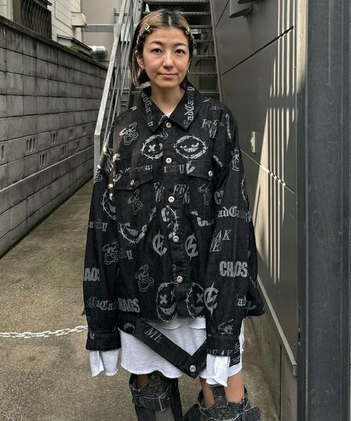 MEDLEY SMILE DENIM JACKET | Candy Stripper（キャンディ