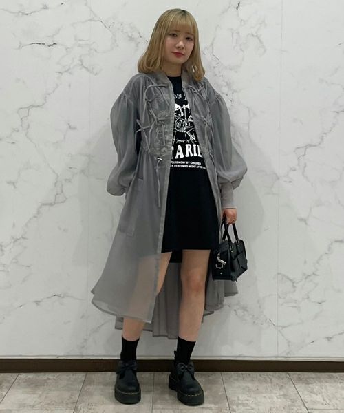 RIBBON SHEER DRESS | Candy Stripper（キャンディ ストリッパー  