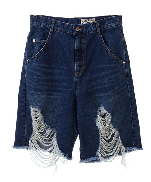 安価 DAMAGE SHORT JEANS | Candy Stripper（キャンディ ストリッパー パンツ