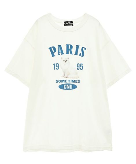 PARIS CAT BIG TEE