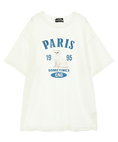 PARIS CAT BIG TEE | Candy Stripper(キャンディ ストリッパー PARIS CAT BIG TEE | Candy Stripper(キャンディ ストリッパー