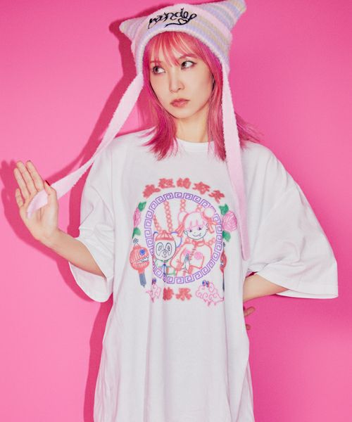 LiSA×CandyStripper LISA＆PEPE NEON SIGN LiSA】LISA＆PEPE NEON SIGN TEE | Candy Stripper（キャンディ