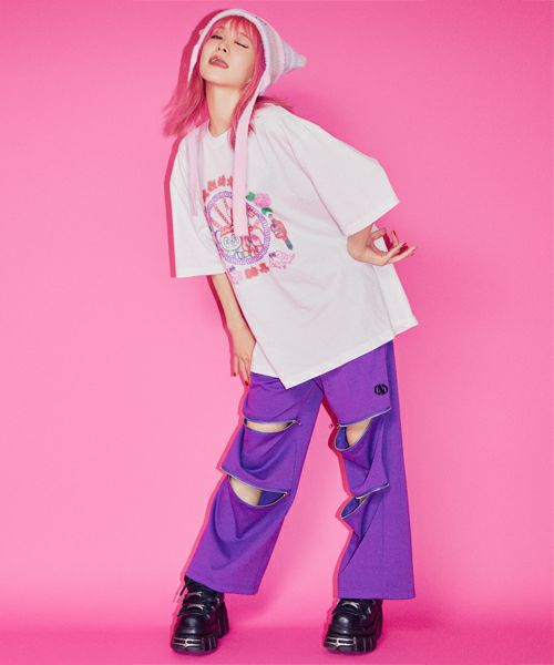 LiSA×CandyStripper LISA&PEPE NEON SIGN LiSA】LISA&PEPE NEON SIGN TEE | Candy Stripper(キャンディ