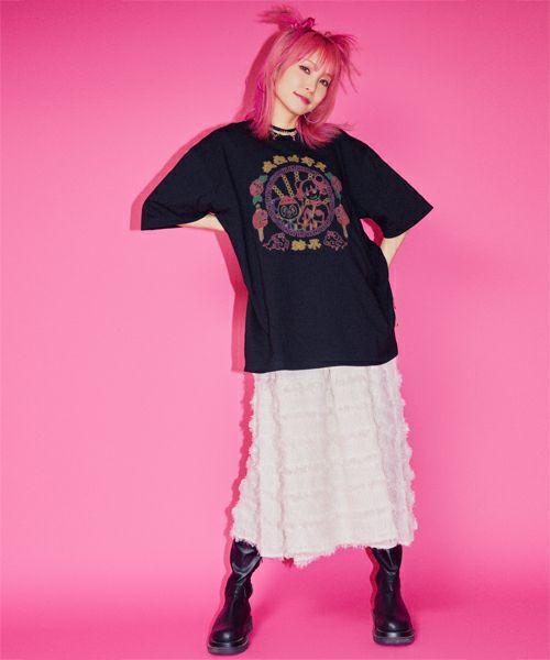 LiSA×CandyStripper LISA＆PEPE NEON SIGN LiSA】LISA＆PEPE NEON SIGN TEE | Candy Stripper（キャンディ