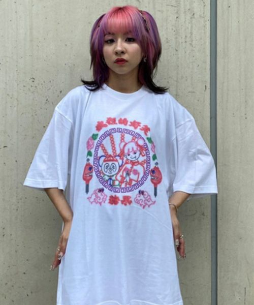 LiSA】LISA＆PEPE NEON SIGN TEE | Candy Stripper（キャンディ