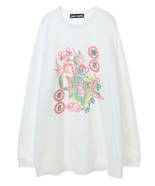 D LiSA ロンＴ LiSA】ANOTHER Great Day NEON SIGN L/S TEE | Candy Stripper