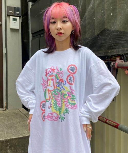 LiSA】ANOTHER Great Day NEON SIGN L/S TEE | Candy Stripper