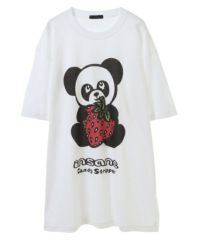insane】STRAWBERRY PEPE BIG TEE | Candy Stripper（キャンディ