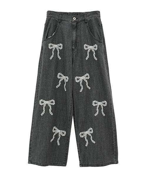 LACY RIBBON DENIM PANTS | Candy Stripper（キャンディ ストリッパー 