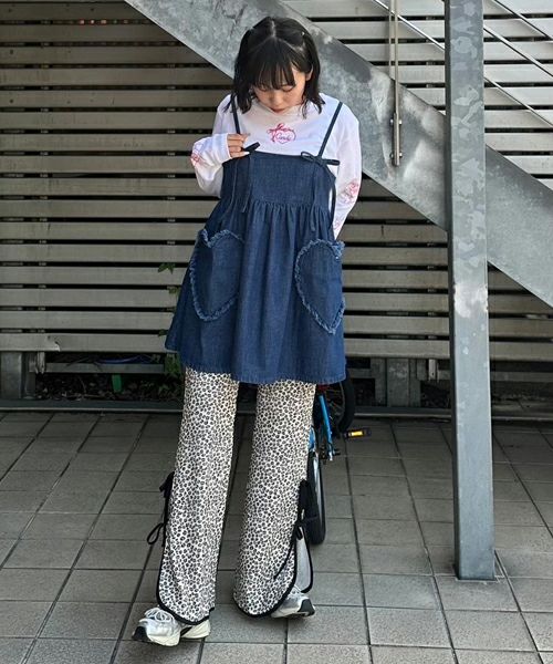 キャンディストリッパー ドーナツ柄 ミニ丈ワンピース ♡♡ DENIM MINI ONE-PIECE | Candy Stripper
