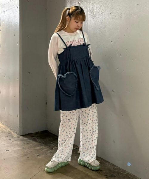 ♡♡ DENIM MINI ONE-PIECE | Candy Stripper