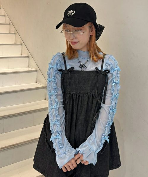 continuer de NICE CLAUP/【continuer de】デニムミニワンピ