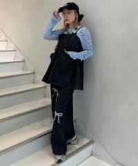 ♡♡ DENIM MINI ONE-PIECE | Candy Stripper（キャンディ