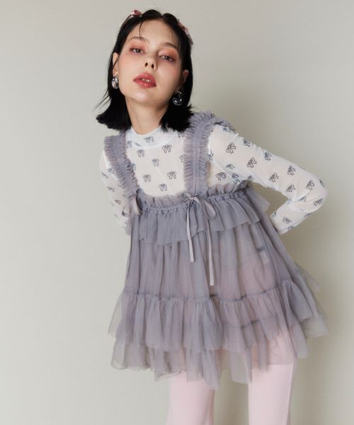 RIBBON SEE THROUGH TOPS | Candy Stripper（キャンディ
