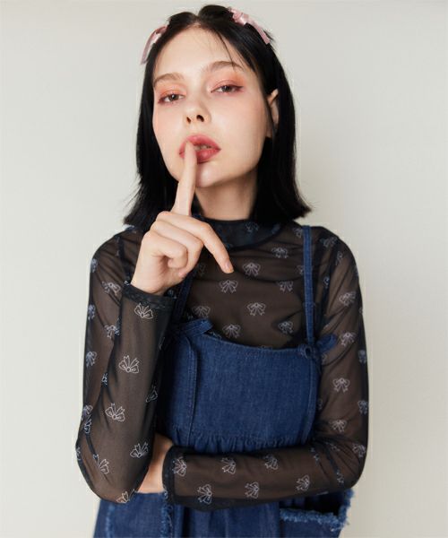 RIBBON SEE THROUGH TOPS | Candy Stripper（キャンディ