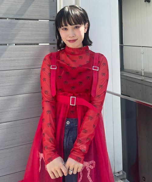 RIBBON SEE THROUGH TOPS | Candy Stripper（キャンディ