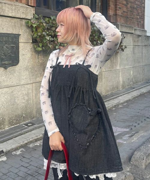 RIBBON SEE THROUGH TOPS | Candy Stripper（キャンディ